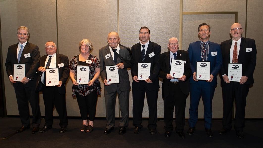 Conti, McTaggart, Certificates of Merit awarded at VAFA Season Launch