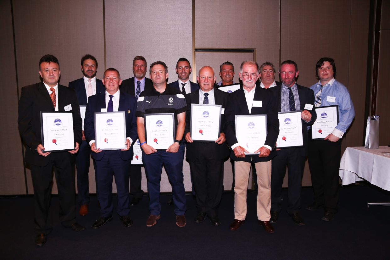 12 club volunteers receive VAFA Certificate of Merit at Season Launch