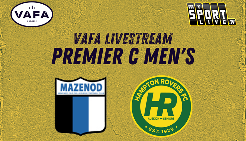 VAFA Live Stream: Mazenod vs Hampton