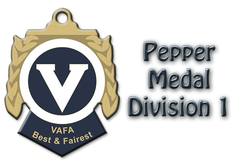 Division 1 Pepper Medal: Every player, every vote