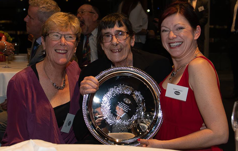 Nancy McTaggart receives AFL Merit Award