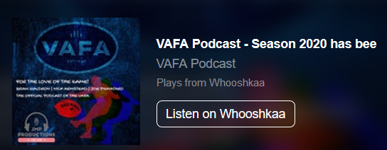VAFA Podcast returns