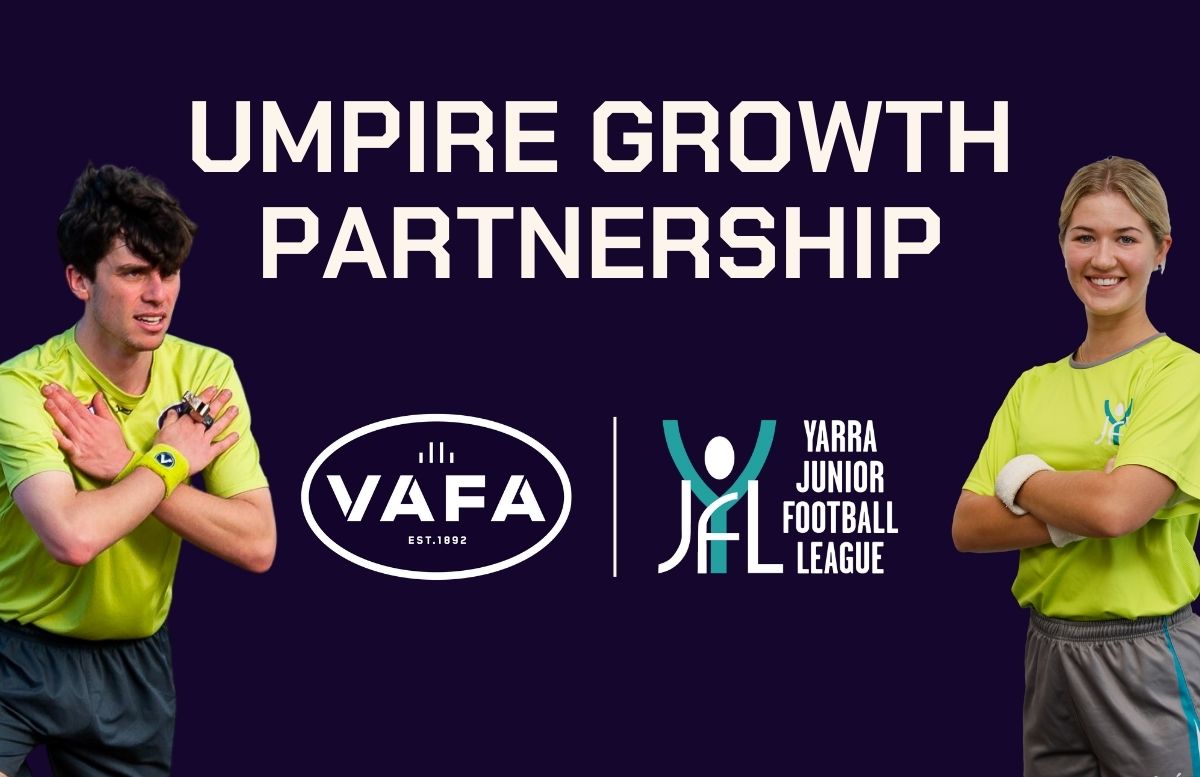 VAFA and YJFL Umpires partner for the 2023 season