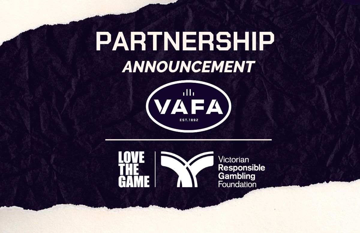 VAFA partners with Victorian Responsible Gambling Foundation