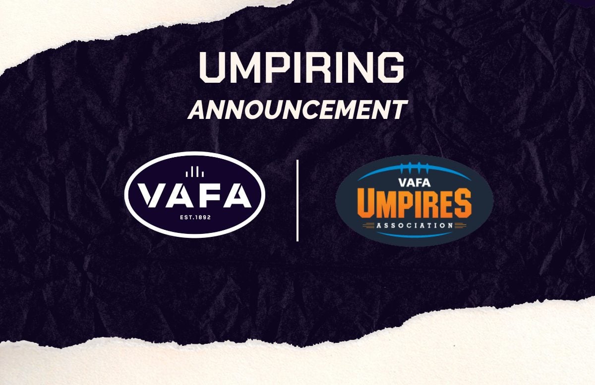 VAFA Umpires to receive pay increase ahead of 2023 season