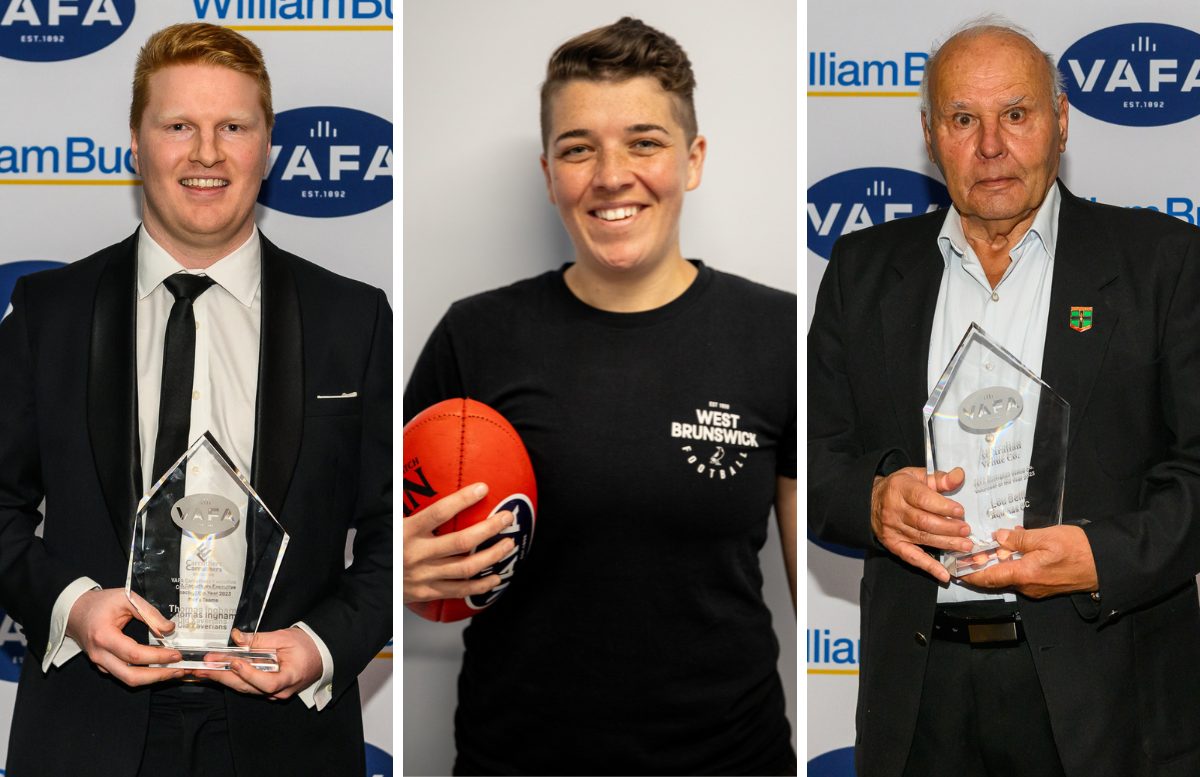 Coaches and Volunteer of the Year recognised at VAFA Awards Night
