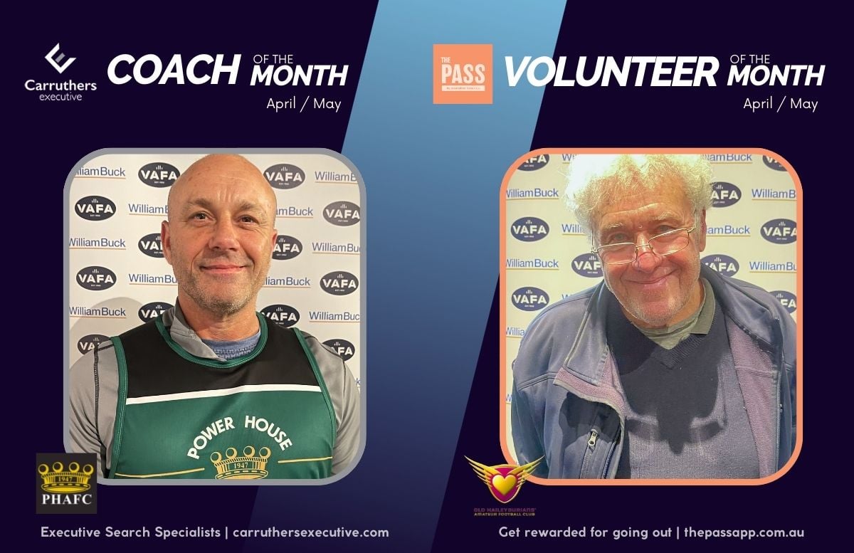 April/May Volunteer and Coach of the Month Awards