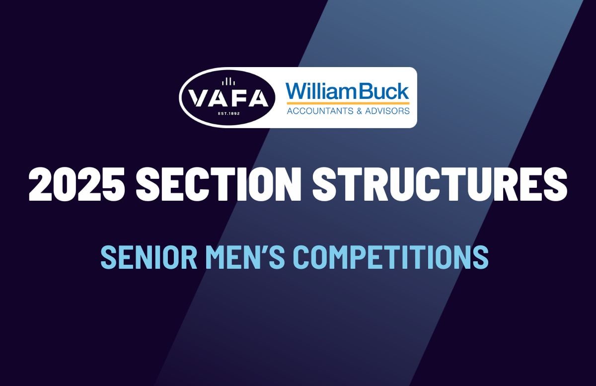 2025 Season Start Date & Senior Men’s Section Structure